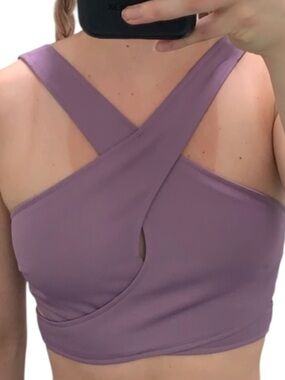 Purple cross Crop Tobi Top
